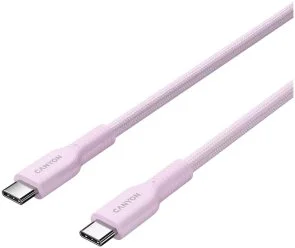 Фото: Кабель Canyon OnWire 60CL 60W Type-C / Type-C 1m Pink (CND-CCAP60AB10PK) № 3 | KTC