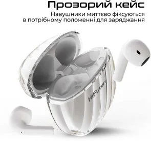 Фото: Навушники HiFuture FlyBuds3 White (flybuds3.white) № 6 | KTC