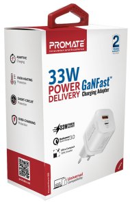 Зарядний пристрій Promate Powerport-33 White (powerport-33.white)