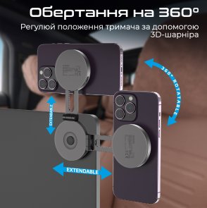 Кріплення для мобільного телефону Promate Magmate-1 (6959144068275)