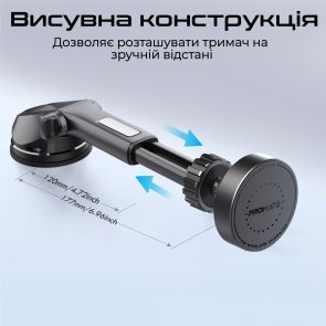 Кріплення для мобільного телефону Promate Magdrive-r (6959144066370)