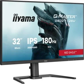 Фото: Монітор iiyama G-MASTER GB3271QSU-B2 Black - 31.5" IPS / 2560×1440 / 180 Гц / AMD FreeSync Premium / HAS № 2 | KTC