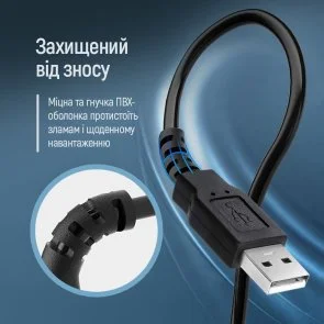 Фото: Кабель ColorWay AM / AF 1.m Black (CW-CBUF075-BK) № 11 | KTC
