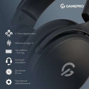 Гарнітура GamePro Asgard Skadi Black (HSW191B)