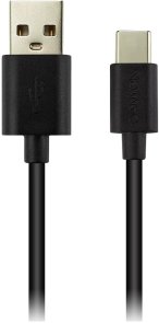Кабель USB (AM/Type-C) 2м, Canyon UC-2, 1A, Black