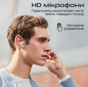 Навушники Promate Transpods Pink (6959144064666)