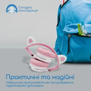 Фото: Навушники Promate Panda Bubblegum (6959144058894) № 7 | KTC