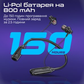 Гарнітура Promate Leap Black (6959144064284)