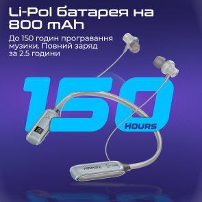 Гарнітура Promate Leap Silver (6959144064291)
