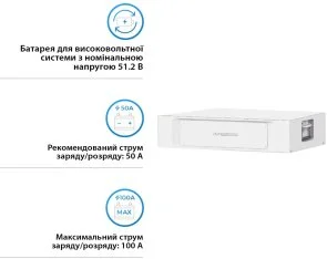 Фото: Батарея Dyness S51100 LiFePO4 51.2V 100Ah 5.12kWh no BMS (S51100) № 4 | KTC