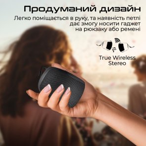 Портативна колонка Promate Mood Black (6959144064994)