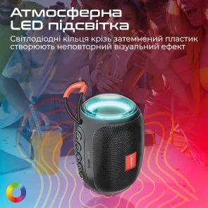 Фото: Портативна колонка Promate Capsule-3 5W Black (6959144064130) № 5 | KTC