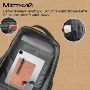 Рюкзак для ноутбука Promate ElitePack-Lite (6959144064406)