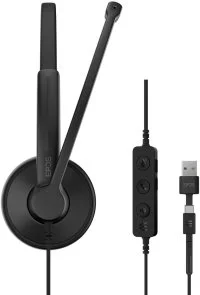 Фото: Гарнітура Epos Impact 100 MS Stereo USB C/A Black (1001421) № 4 | KTC