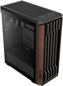 Корпус Gamdias Aura GC11 Wood Black with window (4711514503753)