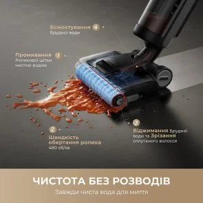 Фото: Ручний бездротовий пилосос Dreame H12 Dual FlexReach 4in1 (HHV31A) № 6 | KTC