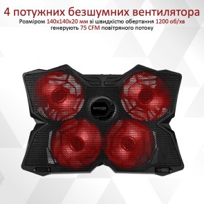 Підставка для ноутбука Promate Airbase-3 Black (6959144032023)