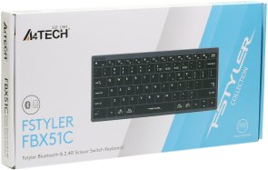 Клавіатура компактна A4tech Fstyler FBX51C Grey