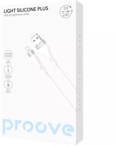 Кабель Proove Light Silicone Plus 2.4A AM / Lightning 1m Black (CCLS12001101)