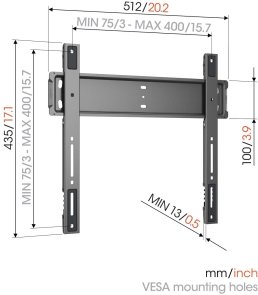 Кронштейн Vogels TVM 5505 Black (5855050)