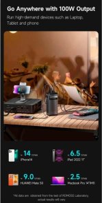 Батарея універсальна Romoss 60000mAh PMT60 100W (PMT60-1D2-2133H) Black