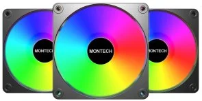 Фото: Кулер Montech GF120R V2 ARGB Black 3pcs (GF120R V2 ARGB PWM 3I1(B)) № 2 | KTC