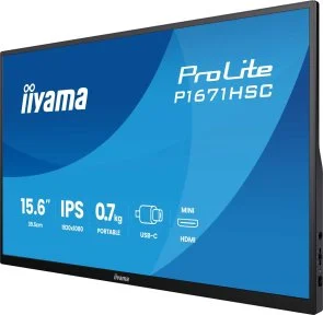 Фото: Монітор iiyama ProLite P1671HSC-B1 - 15.6" IPS / 1920×1080 / 60 Гц № 3 | KTC