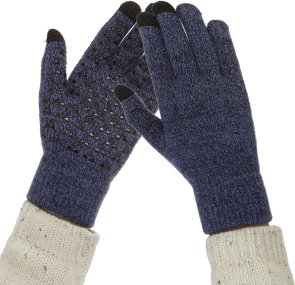 Рукавички для сенсорних екранів ArmorStandart Melange Blue/Black size L (ARM59869)