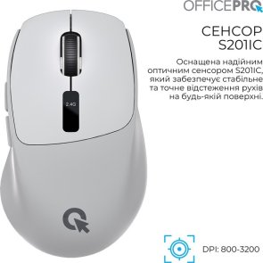 Миша OfficePro M398G Wireless Gray