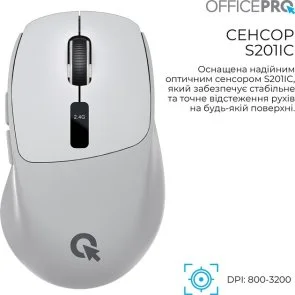 Фото: Миша OfficePro M398G Wireless Gray № 7 | KTC