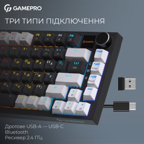 Клавіатура GamePro Genesis Asgard Valhalla Pro MK160B-D-Pro Rainy Switches Black