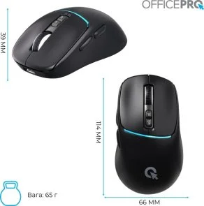 Фото: Миша OfficePro M468B Wireless Black № 12 | KTC