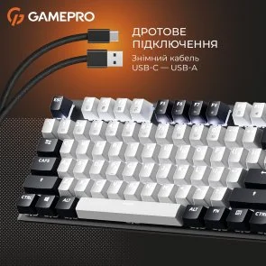 Фото: Клавіатура GamePro Genesis Joker MK144B Red Switches USB Black № 14 | KTC