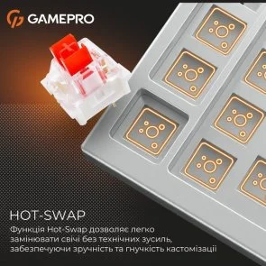 Фото: Клавіатура GamePro Genesis Joker Pro MK124G Red Switches Wireless (MK124G Pro) № 11 | KTC