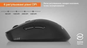Фото: Миша Real-EL RM-355W Wireless Black (EL123200054) № 11 | KTC