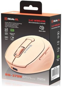 Миша Real-EL RM-370W Wireless Beige (EL123200056)