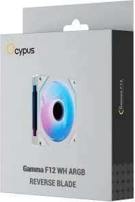 Фото: Кулер Ocypus Gamma F12 ARGB Reverse Blade White (GAMMA-F12-WH1AM01X-GL) № 6 | KTC