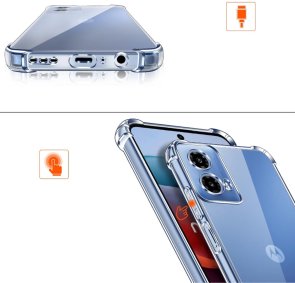 Чохол-накладка Anti-Shock BeCover для Motorola Moto G35 Clear (712779)