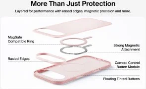 Фото: Чохол Belkin for Apple iPhone Air - Magnetic Protective Grip Pink (MSA037HQPK) № 7 | KTC