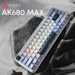 Фото: Клавіатура Ajazz AK680 Max Magnetic Switches USB Blue/White/Dark Blue (AK680-M-BWD-AW) № 3 | KTC