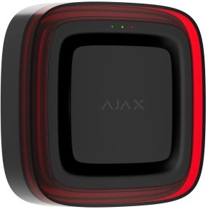 Бездротовий адресний пожежний оповіщувач світлозвуковий Ajax EN54 FireProtect (Sounder/VAD) Jeweller Black