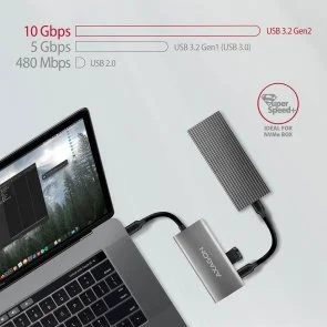 Фото: USB-хаб Axagon HMC-4G2 Grey № 6 | KTC