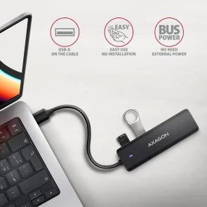 Фото: USB-хаб Axagon HUE-C1A Black № 3 | KTC