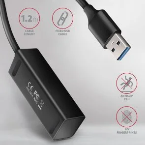 Фото: USB-хаб Axagon HUE-M1AL Black № 4 | KTC