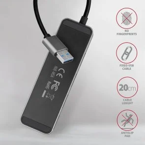Фото: USB-хаб Axagon HUE-MSA Silver № 5 | KTC