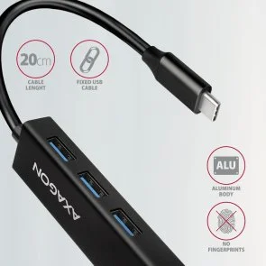 Фото: USB-хаб Axagon HMC-GL3A Black № 4 | KTC