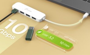 USB-хаб J5create JCH341EW-N White