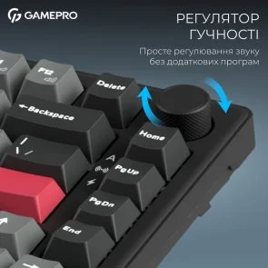 Фото: Клавіатура GamePro Asgard Yord MK266BK WL/BT/USB Black № 16 | KTC