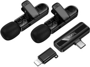 Радіосистема Hoco L20A Fair dual-mic Black (6942007655507)