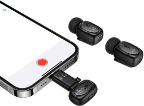 Радіосистема Hoco L19 Lightning/Type-C Black (6942007655477)